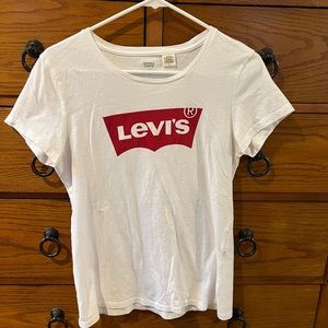 Levi's t-shirt batwing classic logo in white for Womens/Medium
